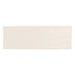 Country Ivory gloss wall tile in a soft ivory colour, shown as a single 6.5 × 20 cm white body ceramic tile.