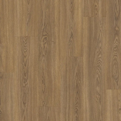 Close-up wood-grain detail of Pergo Drammen Dark Brown Ricard oak laminate flooring