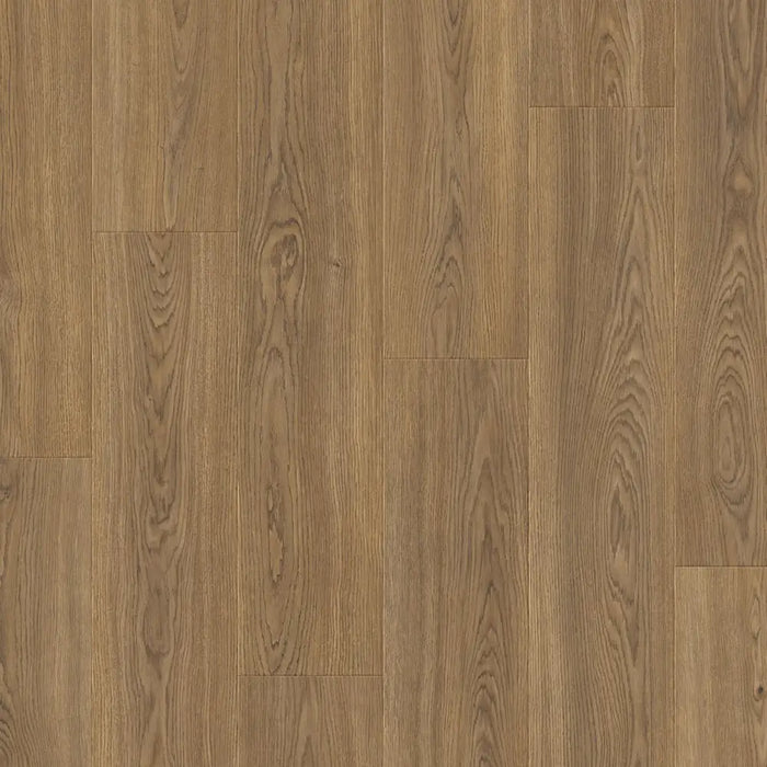 Close-up wood-grain detail of Pergo Drammen Dark Brown Ricard oak laminate flooring