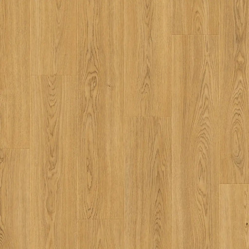 Close-up wood-grain detail of Pergo Drammen Natural Cappuccino oak laminate flooring