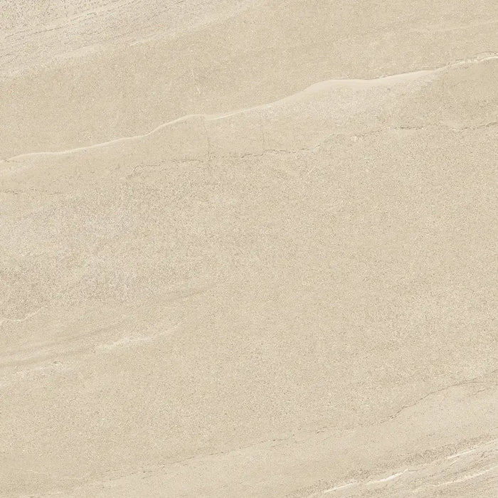 Close-up sandstone-effect veining detail of Eddystone Arena porcelain tile