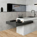 English Oak Rectified Porcelain wood-effect tile installed in a contemporary kitchen