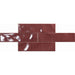 Fashion Burdeos glossy ceramic wall tile shown in a brick-bond layout