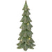 Green Christmas Tree ornament with warm LED lights, 29cm