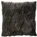 Green Deer Cushion with raised deer head pattern, 45x45cm