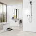 Homeful Essentials Blanco Brillo glossy white ceramic wall tiles in a contemporary bathroom