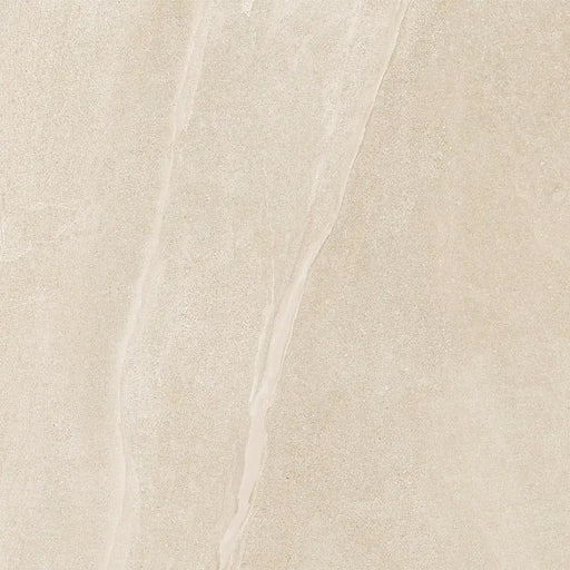 Homeful Essentials Cream Matt 75x75 porcelain tile with subtle stone-effect finish