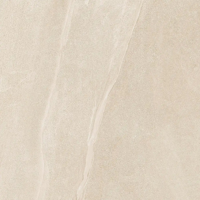 Homeful Essentials Cream Matt 75x75 porcelain tile with subtle stone-effect finish
