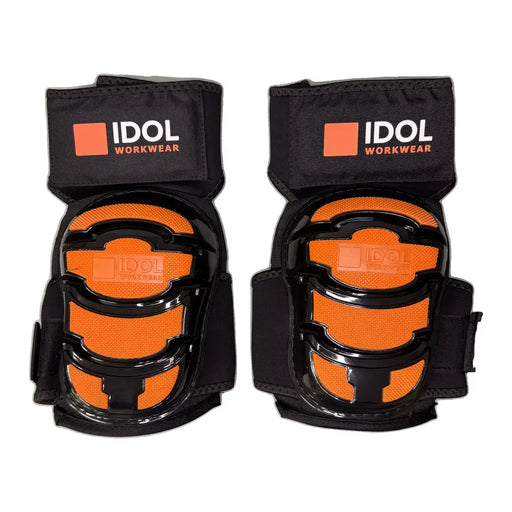 IDOL Velcro Gel Knee Pads with hard shell and adjustable straps