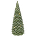 Intricate Green Christmas Tree ornament with warm LED lights, 29cm