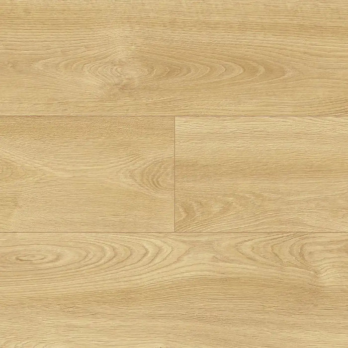 Close-up wood-grain detail of Krono Dominican Oak 12mm laminate flooring