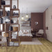 Krono Falcon Oak long plank laminate flooring in a bedroom setting