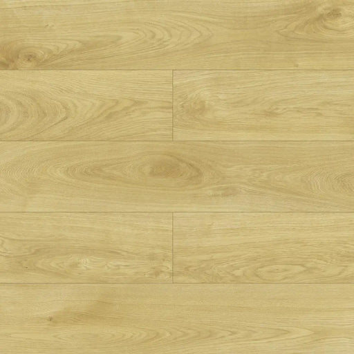 Close-up wood-grain detail of Krono Lark Oak 12mm laminate flooring
