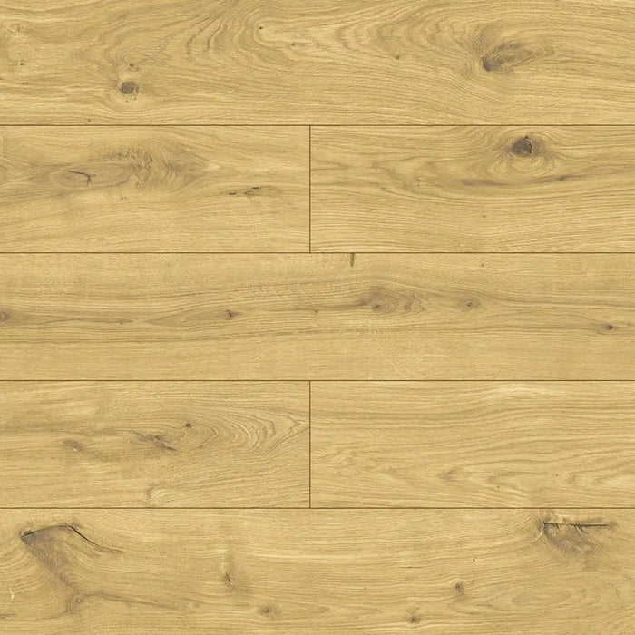Close-up wood-grain detail of Krono Viking Oak 12mm laminate flooring