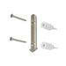 Loop nickel curtain pole screws and wall anchors