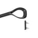 Loop matt black curtain pole mounting bracket and hardware