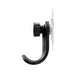 Nami adhesive hook in black colour, side profile view