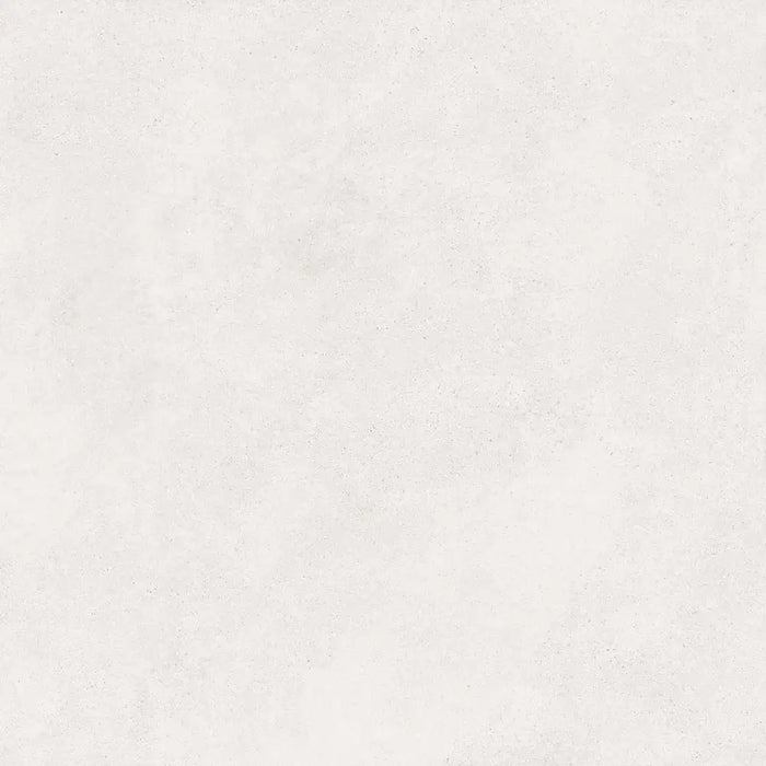 Close-up matt finish surface detail of Portland Blanco porcelain tile