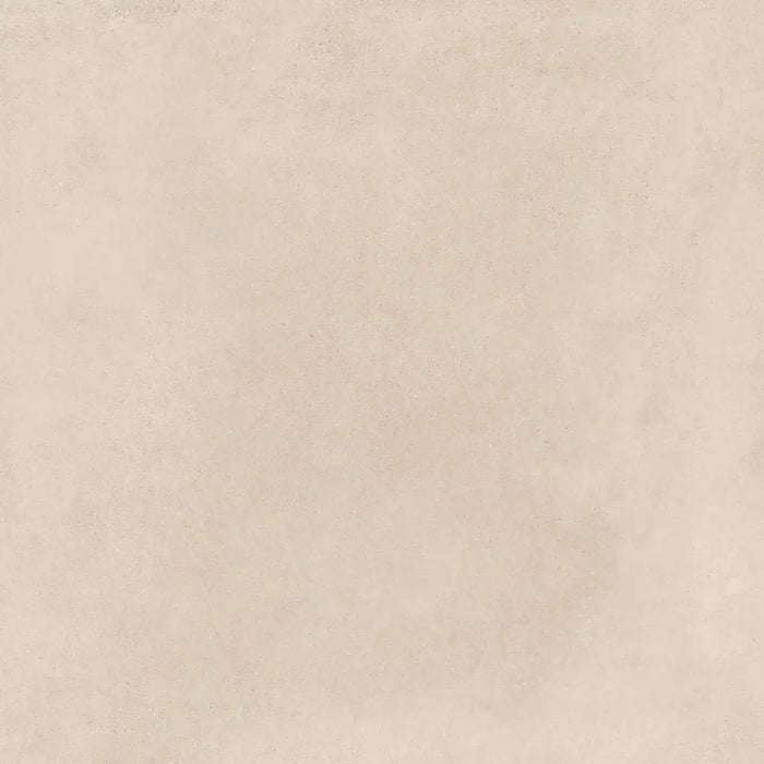 Close-up ivory-toned surface detail of Portland Marfil porcelain tile