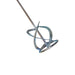Rubi 120mm Mortar Mixer Paddle with threaded shank and 3-blade head