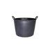 Rubi Black Plastic Trug N.3 40L flexible carry tub