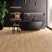 Sedona 12mm laminate flooring in a modern bathroom with a freestanding tub