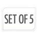 Set of 5 feature icon