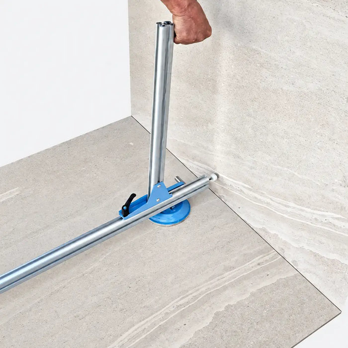 Sigma Ergo-Lift 1E laying a tile flat against a wall
