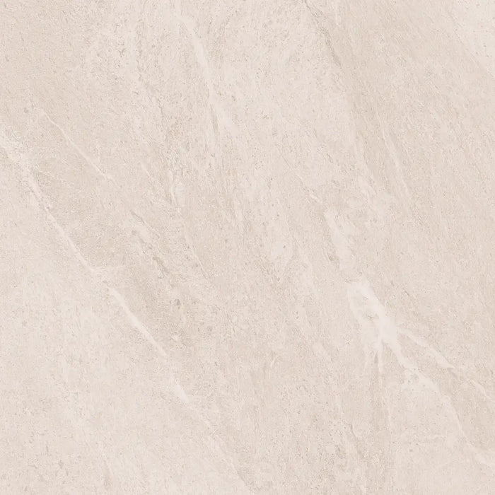 Alternative face of Silea Beige Rectified 60x60 porcelain tile showing natural stone variation
