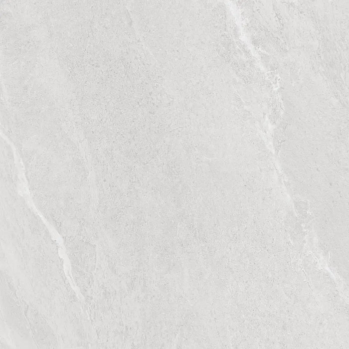 Alternative face of Silea Blanco Rectified 60x60 porcelain tile showing natural stone variation