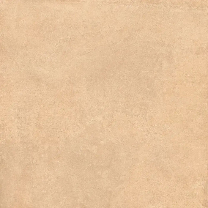 Close-up natural finish surface detail of Terracota Paja porcelain tile