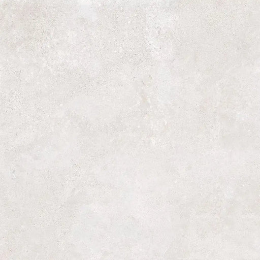 Close-up textured surface detail of Verse Cream porcelain tile