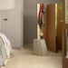 Pergo Visby Claystone laminate flooring in a bedroom setting