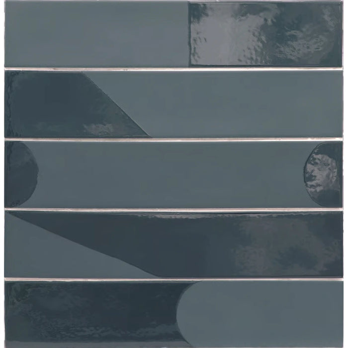 Wadi Decor Indaco 6x30 tile edge detail