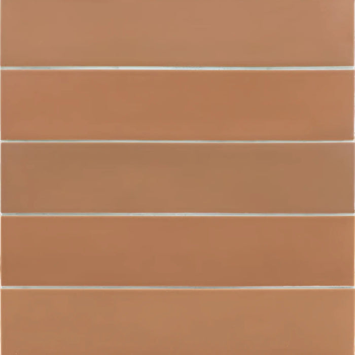 Wadi Terra matt porcelain 6x30 tile edge detail