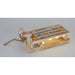 White Wash Sledge with warm LED lights and jute pull rope