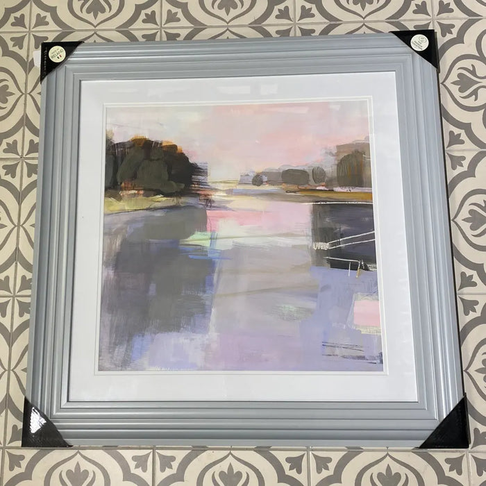 Abstract Waterway Framed Print