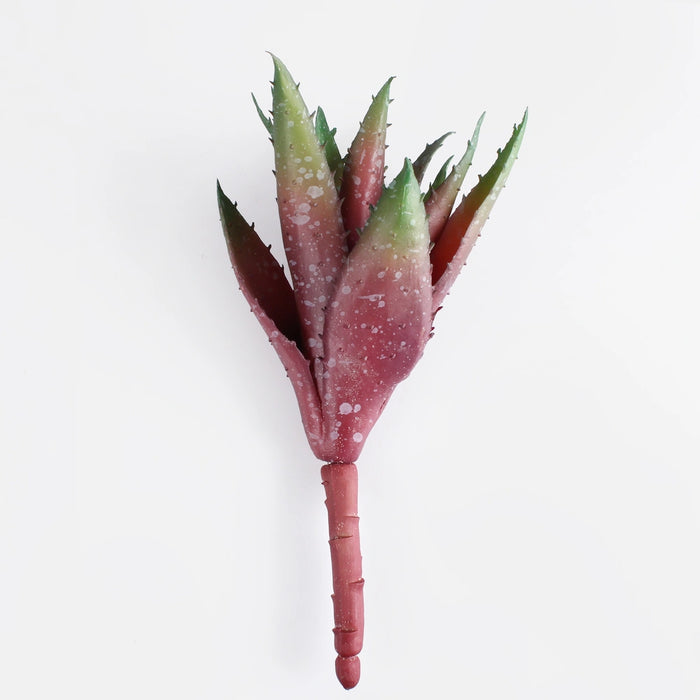 Burgundy and green artificial aloe succulent