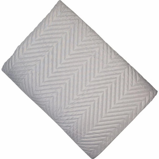 Amelle Grey lightweight chevron design bedspread