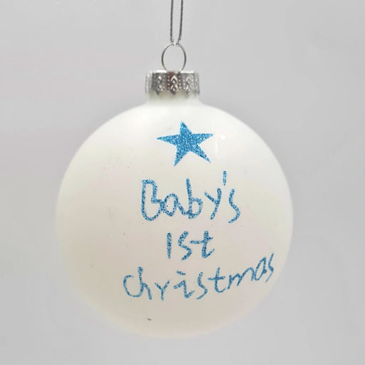 Baby Boys 1st Christmas tree bauble