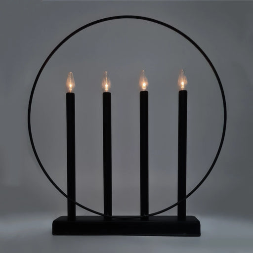 Black Modern Christmas Candle Bridge