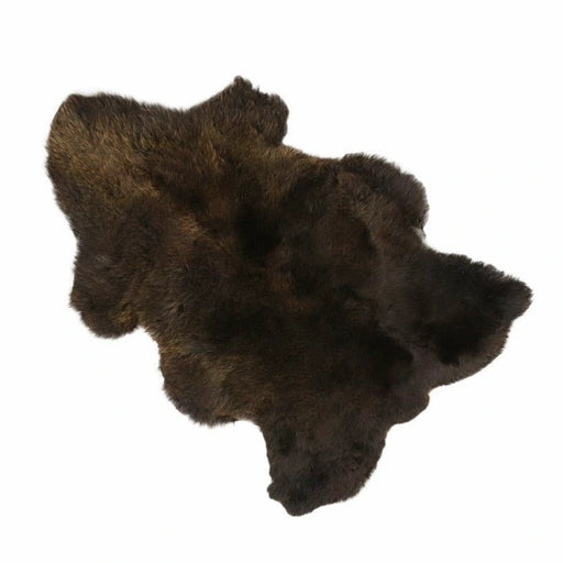 Brown Wool Sheepskin Rug