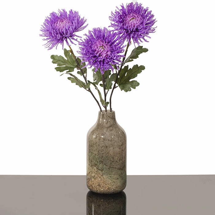 Artificial lilac chrysanthemum in a bouquet