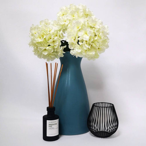 Complements dusk blue dolomite ceramic vase and home accessories