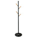 Contemporary Black Hat & Coat Stand with Marble Base