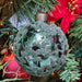 Cruz glass green Christmas bauble