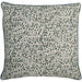 Classic jacquard dash green cushion with a contemporary linear pattern finished with green piping