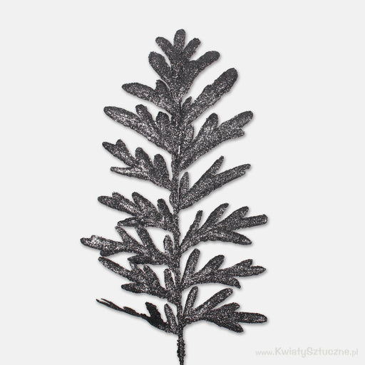 Decorative Twig with Glitter Grey