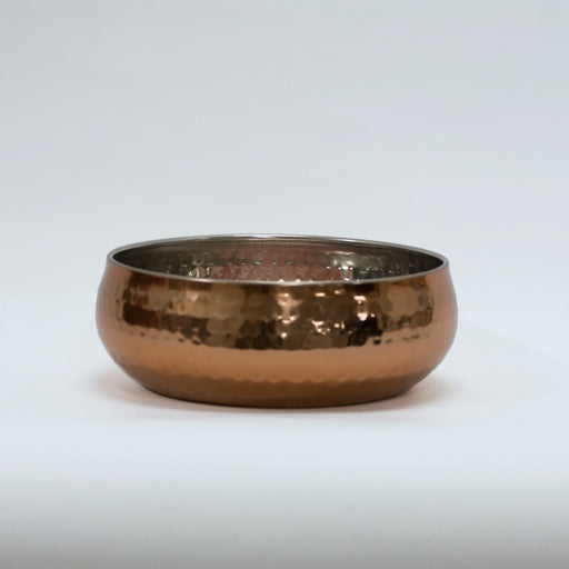Dia Small Rose Gold Hammered Decorative Bowl