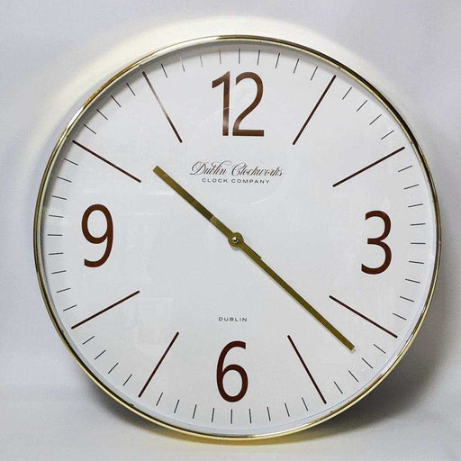 Dublin Clockworks gold modern wall clock